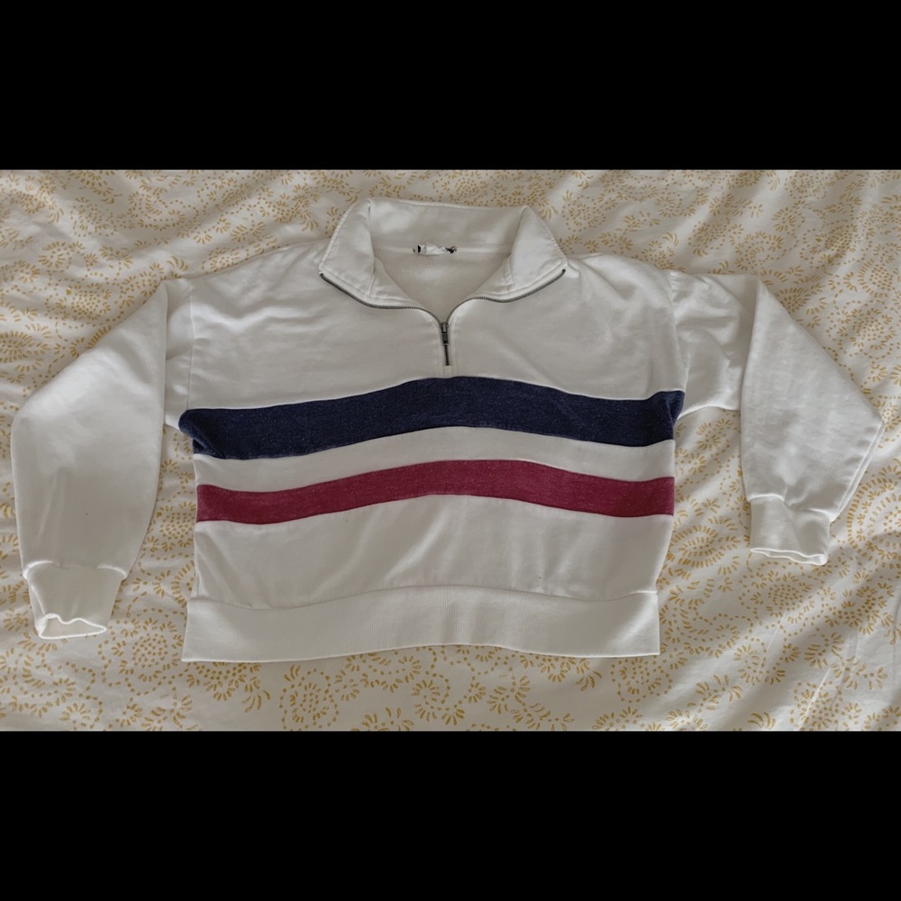 Half zip sweatshirt